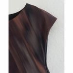 ZARA  NWT Printed tulle mesh fully lined fitted ruched midi dress Photo 3