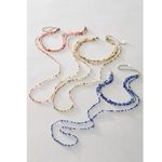 Free People Glass Beads Layered Choker Necklace Summer Dive Ivory NWT Bohemian Photo 8