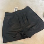 Intermix Black Remi Pleated Leather Shorts NWT Photo 7