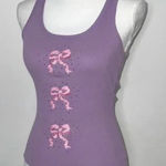 Victoria's Secret Rare* Victoria’s Secret Santa Baby Bow Tank sz M Photo 0