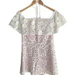 Alexis Boriana Off Shoulder Lace Romper White Photo 1