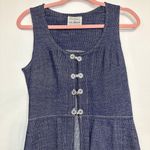 Vintage Western Denim Dress 70s Ruth Norman for Gay Gibson Dress with Button Blue Size XS Photo 1