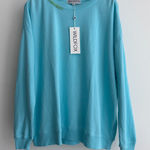 Wildfox  Sweatshirt Womens Medium Roadtrip Aqua Sky Blue Oversized Sweater Photo 0