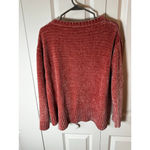 Jones New York Women's Rust Ribbed Crew Neck Sweater M Photo 1