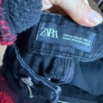 ZARA  Black Denim High Waisted Mom Shorts Photo 3