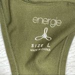 Energie Black Racerback Tank with Built-In Bra Size Large Photo 9