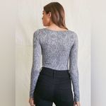Forever 21 Snakeskin Bodysuit Spandex with Snaps NWOT Photo 3