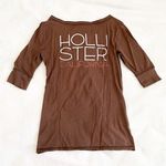 Hollister Brown Button Tshirt Photo 1