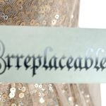 Irreplaceable Sparkly Sequin Tulle Cocktail Camisole Mini Dress Juniors M Gold Size undefined Photo 8