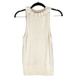 Leith Cream Knit Tank Top With Ruffle Neckline Size XS Old Money Quiet Luxury Photo 3
