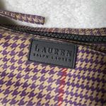 Lauren Ralph Lauren Y2K Houndstooth Shoulder Bag Purple Photo 3