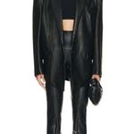 Norma Kamali Spat Leggings in Black Small New Womens Vegan Faux Leather Photo 3