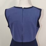 Lands' End  Blue Sheath Dress Size 10 Petite Classic Sleeveless Blue Dress Photo 5