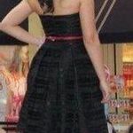 White House | Black Market NWT Black Strapless Formal Dress Photo 3