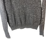 Hollister Women's Size XS Black Grey Heathered Fitted Long Sleeve Sweater Photo 2