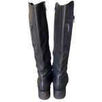 Vera Wang  Evan Black Leather Zipper Riding Moto Boots size 7 Photo 10