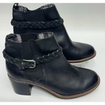 Sperry NEW Liberty Chelsea Boots Leather Braided Strap Booties Black Size 8 Photo 1
