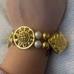 Liz Claiborne Gold Tone Faux Pearl Bracelet Photo 1