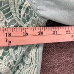 Apt. 9  Womans Cardigan Size XL Mint‎ Green Crocheted Button Front Knit Top Photo 10