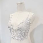 Free People Free People Adella Women's Lace Bralette in White Size Large Photo 4