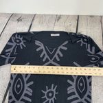 New Collection Italy Angora Blend Pullover Light Sweater tight Knit Abstract S/M Black Photo 11