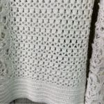 Moda International Medium White Crocheted Long Sleeve V Photo 6