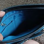 Studed blue bow crossbody purse Photo 4