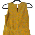 Anthropologie  Girls from Savoy Take Action Mini Dress 2 Gold Yellow 100% Silk Photo 11