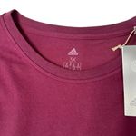 Adidas  Long Sleeve Holiday Graphics Cropped Top in Victory Crimson NEW 3X Photo 1