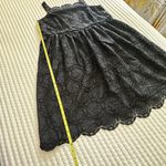 Talbots  Plus Black Lace Fit & Flare Square Neck Dress Sz 18W 18 Wide Photo 3