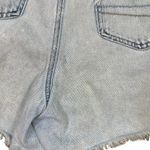 American Eagle  Mom Ripped/Distressed Light Wash Cutoff Jean Shorts Photo 6