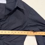 Modern Citizen  Taylor Shirt Midi Dress Black Cotton Twist Front Size Large Photo 11