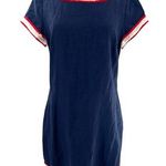 Sail To Sable  Tuckernuck linen dress fringe trim sz 10 Photo 0