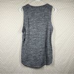 Athleta Blue White Striped Breezy Linen Blend Tank Top Photo 3