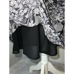 The Limited 100% Silk Beaded A-Line Floral Black/Cream Skirt Women’s 4 Photo 4