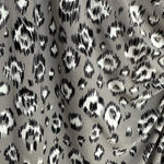 Norma Kamali  | Grey & Black Leopard Print Long Sleeve Fitted Sheath Dress Size M Photo 6