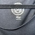 Solid Scoop Neck Black Tunic Photo 2