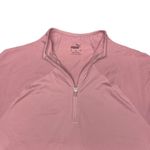 Puma  1/4 Zip Performance Long Sleeve Top Women's Medium Dusty Rose EUC Photo 2