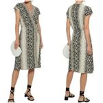 Joie EUC  V-neck Bethwyn C Python Snake Print Wrap Dress Sz XXS $348 in Porcelain Photo 1