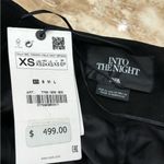 ZARA Leather Rhinestone Blazer Dress. Size XS. Black. NWT Photo 9