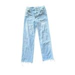 RE/DONE 70s Stove Pipe High Rise Light Wash Denim Jeans Women's Size 25 Photo 4