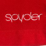 Spyder  Red Fleece Quarter Zip‎ Sweatshirt Women’s Size 6 Red Rhinestone Details Photo 9