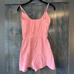 One Clothing  Pink Cotton Summer Romper Spaghetti Strap Casual Playsuit‎ E14 Photo 2