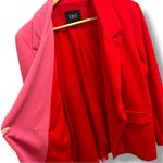 NWT BBJ Los Angeles Pink Red Double Breasted Two Tone Blazer Photo 4
