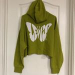 Brand New Levi’s Spilt Pea Prism Crop Pullover Hoodie For Women Size Medium Green Photo 5
