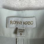 Ronny Kobo Leone Pleated Trouser Pants White Sz S‎ Photo 4