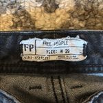 Free People  Black Ankle Cropped Jeans Modern Style Photo 1