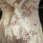 Fig and Flower Cream Dress with Multicolor Embroidery Size L Photo 4