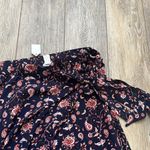 NIKIBIKI Paisley Floral Navy and Red Flowy Pants | Tie on side / hip | L | NWT Photo 1