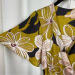 Hutch Anthropologie Mustard Yellow Floral Wrap Midi Dress Sz.XS Photo 7